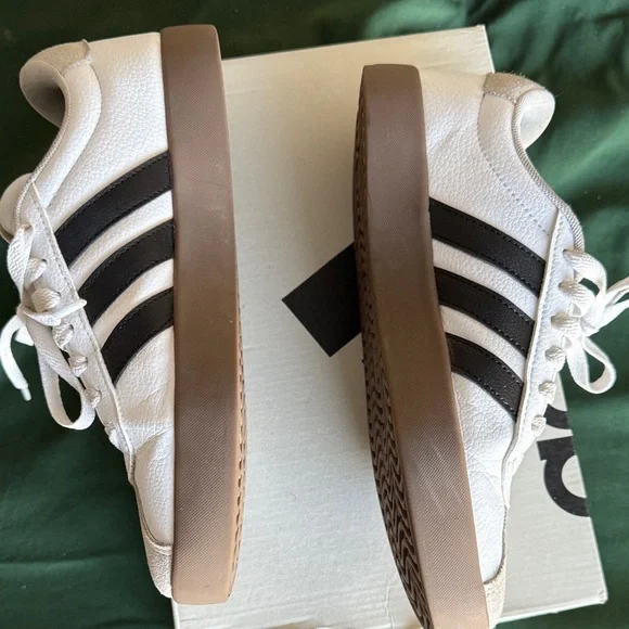 Adidas VL Court 3.0 White Sneakers - Picture 8 of 9